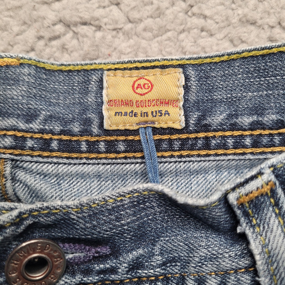 AG Adriano Goldschmied Jeans Mens 33x32 Blue Denim The Fillmore Bootcut Casual - Picture 6 of 12